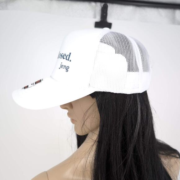 Microdosed. jeng White Otto World Famous Foam Front Trucker Hat Baseball Cap NEW - Picture 5 of 16